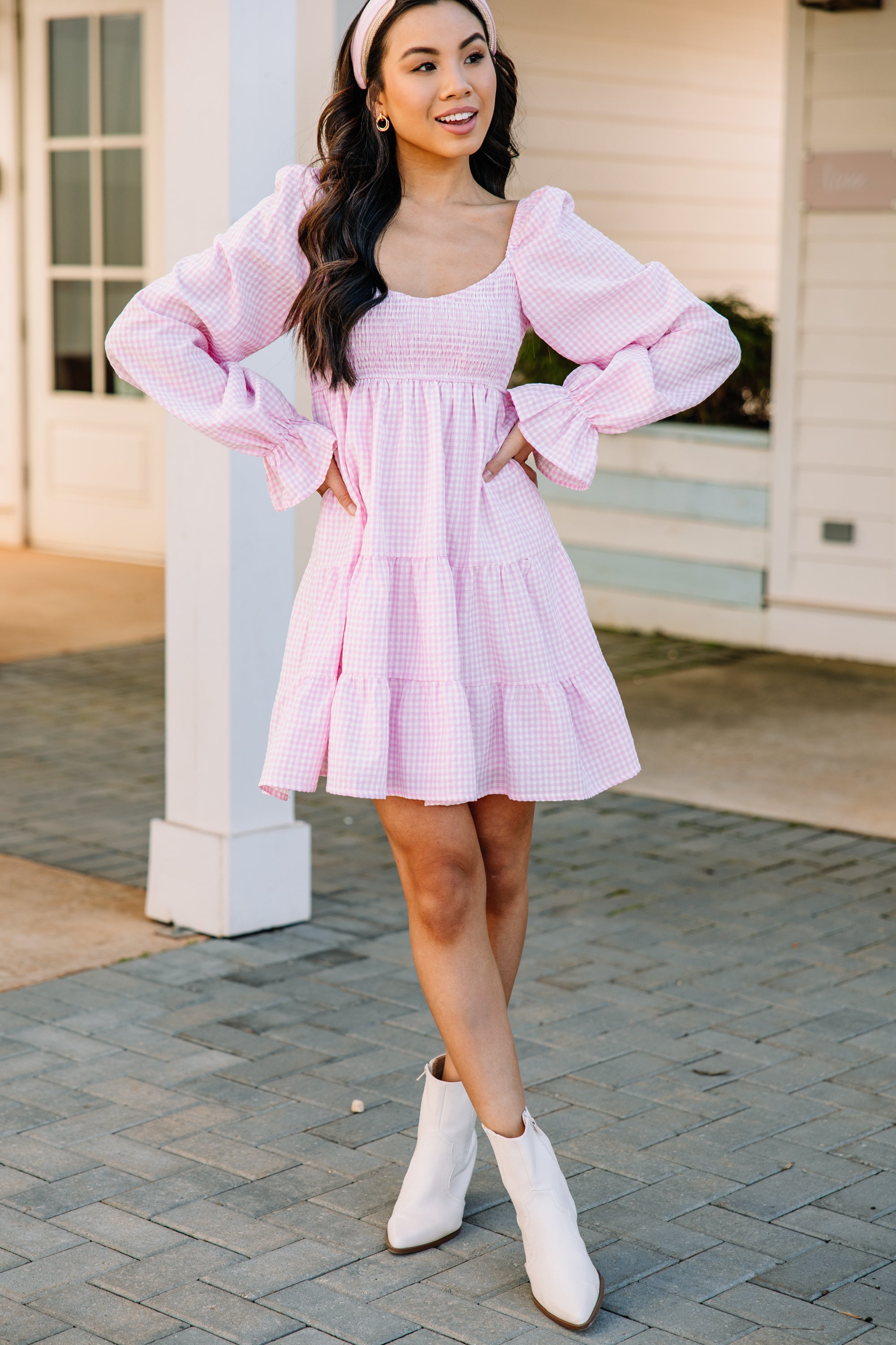 Uniquely You Pink Babydoll Dress