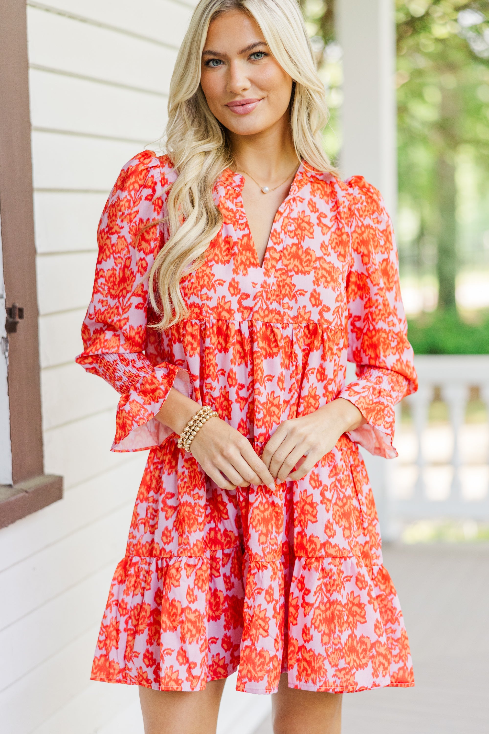 In Your Happy Place Lavender Abstract Dress