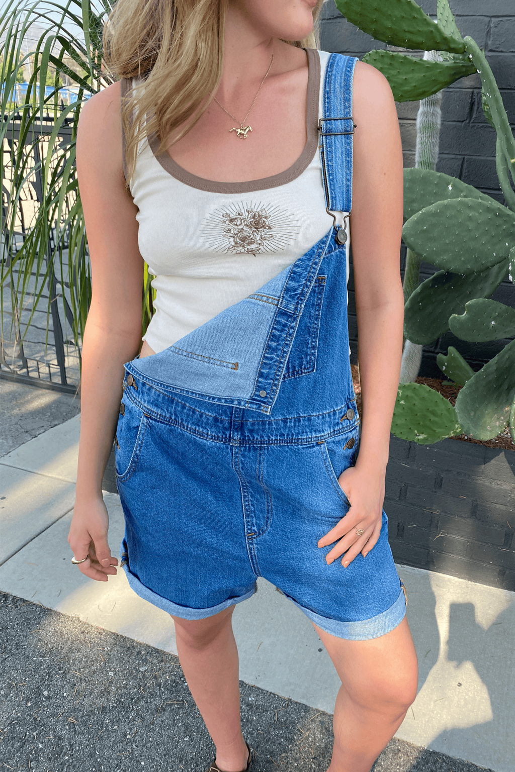 Gothic Rose Graphic Ringer Tank