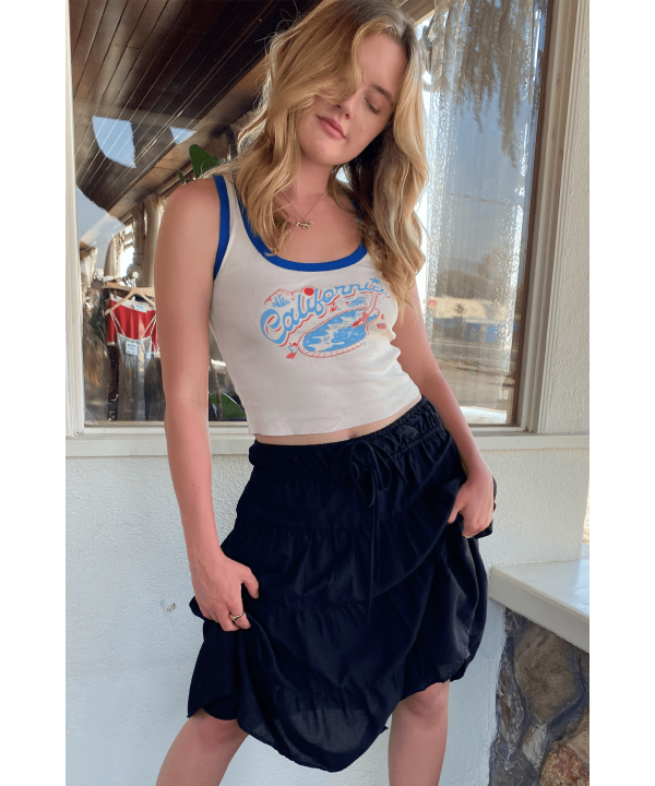 California Graphic Ringer Tank