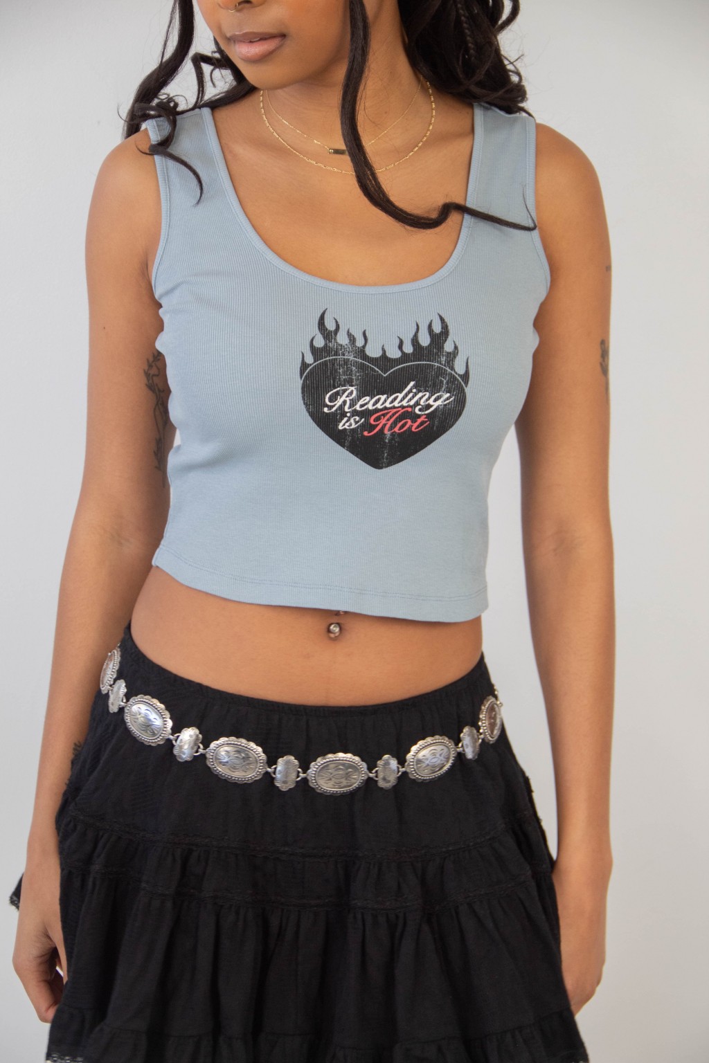 Reading Is Hot Graphic Tank Top