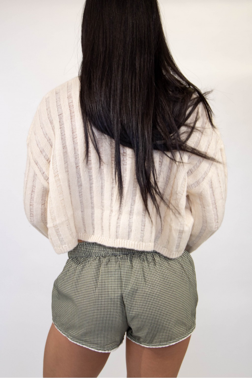 Ladder Knit Sheer Sweater