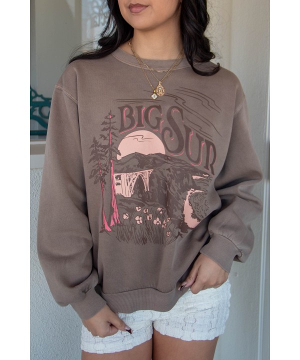 Oversized Crew Graphic Sweatshirt