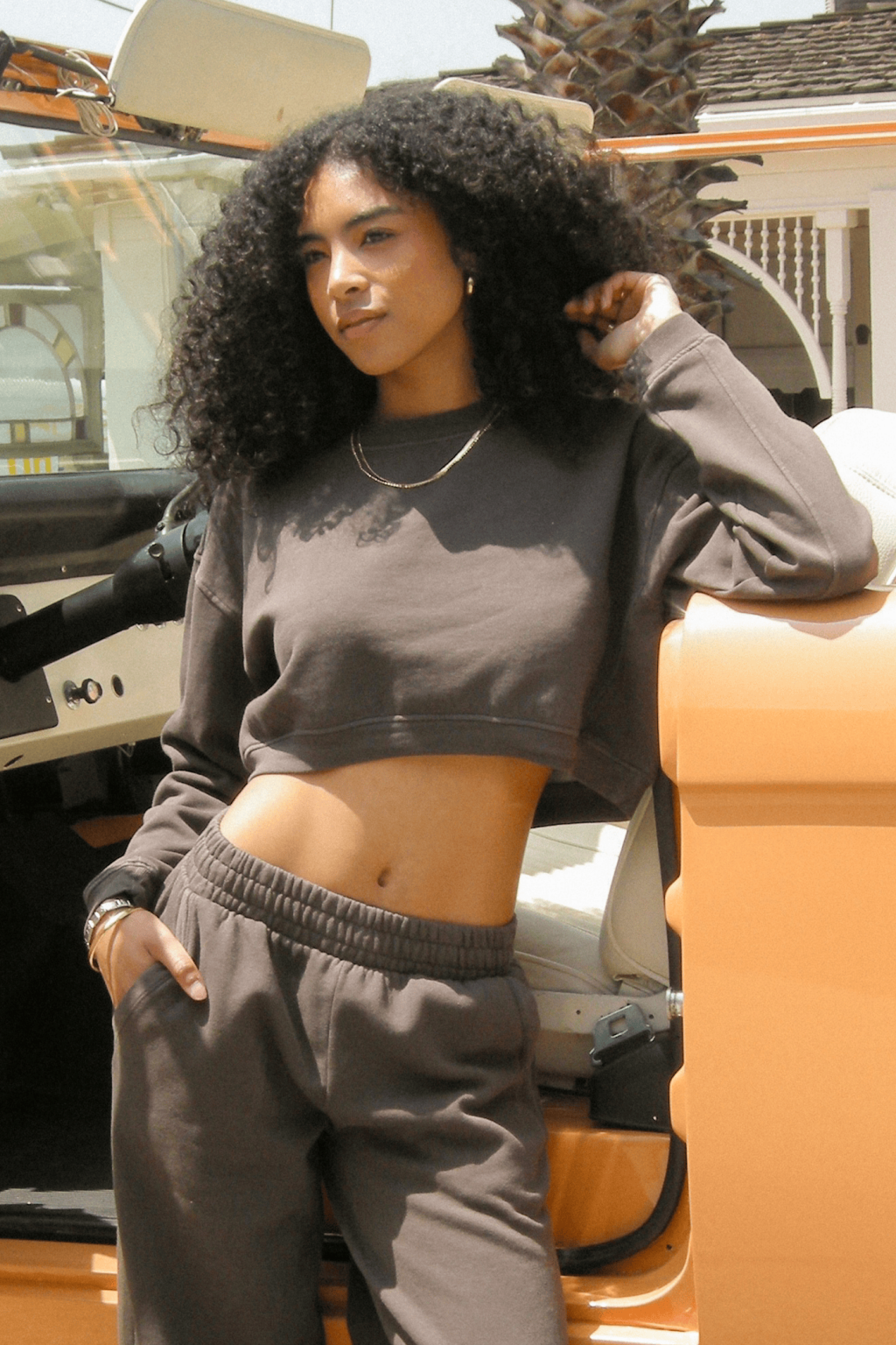 Basic Crop Sweatshirt