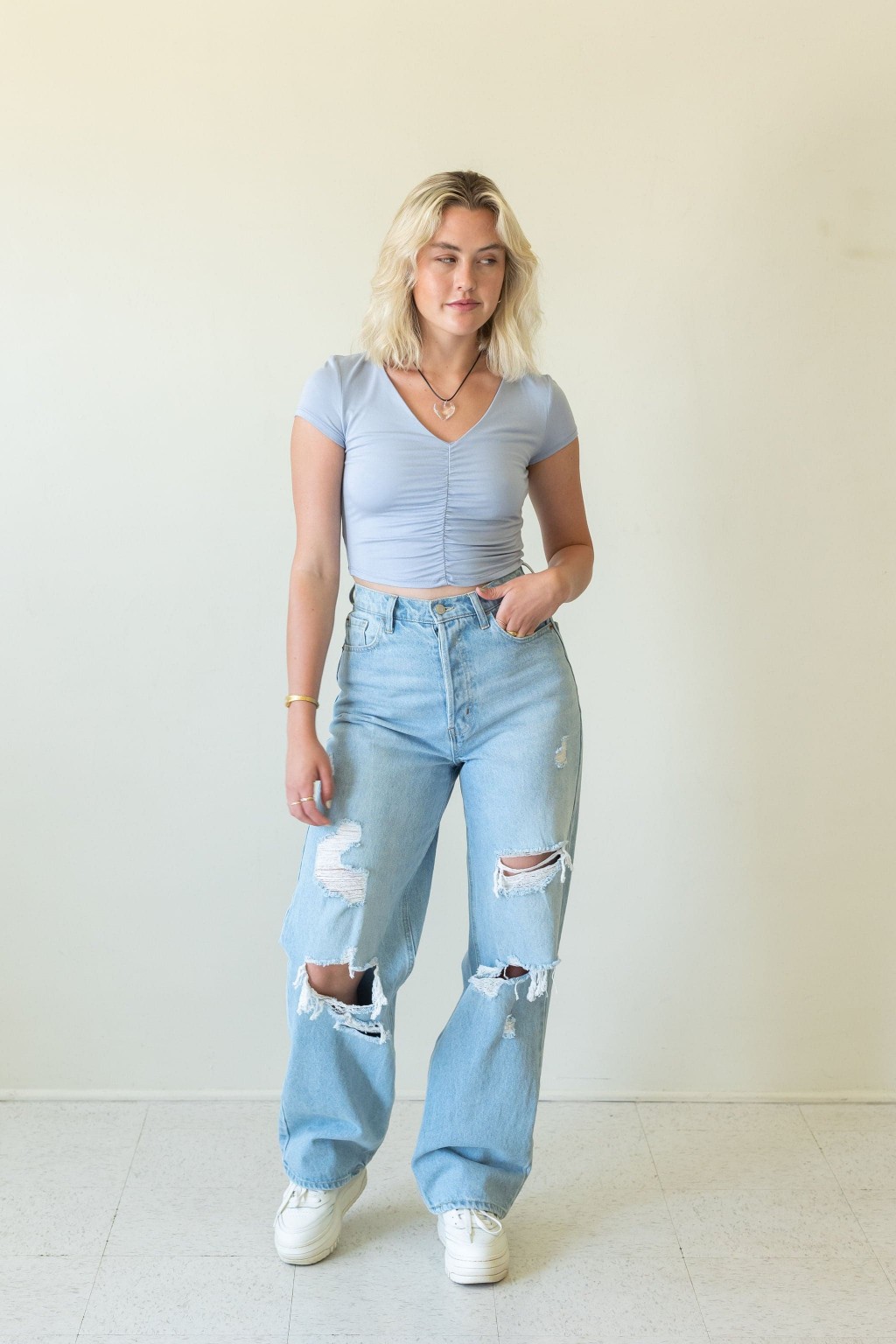 In Dreams Short Sleeve Crop Top