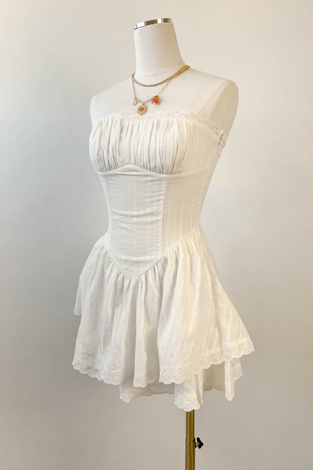 Mini Ruffled Strapless Dress