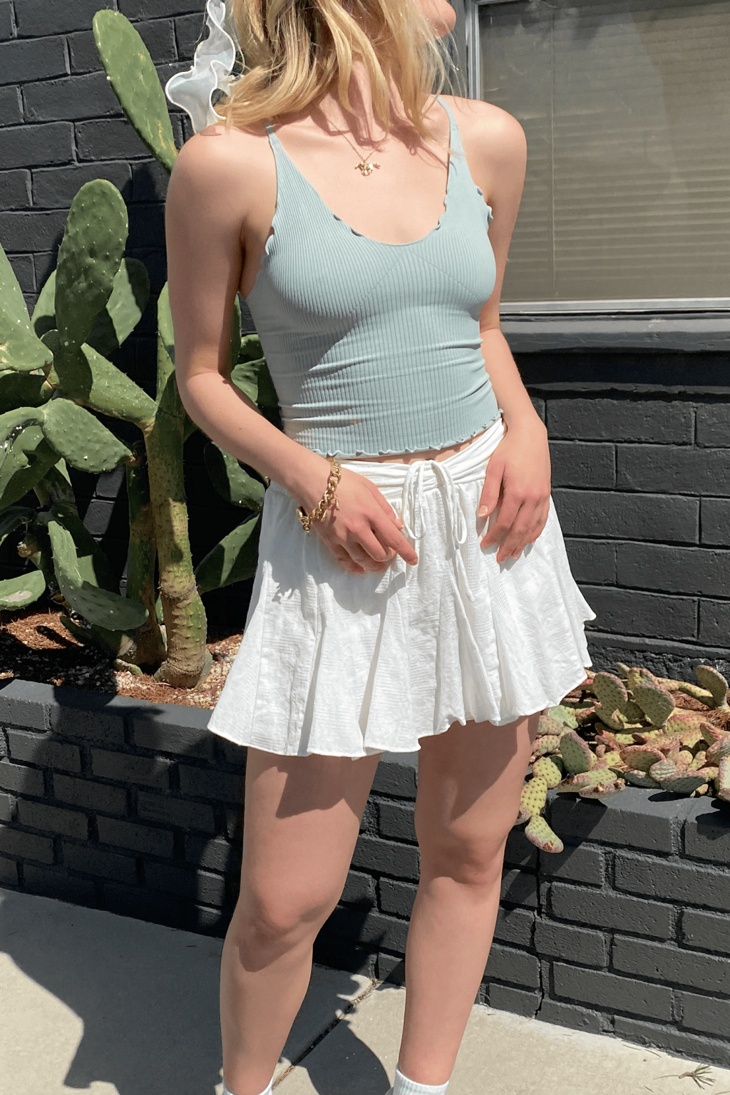 Lettuce Leaf Hem Cami Top