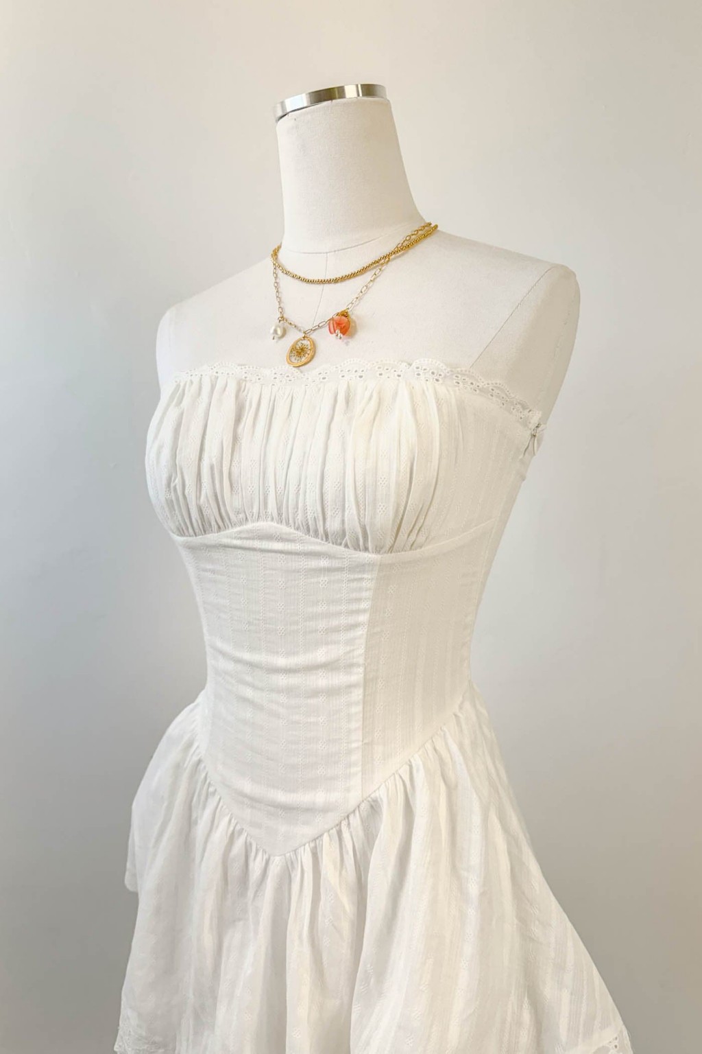 Mini Ruffled Strapless Dress