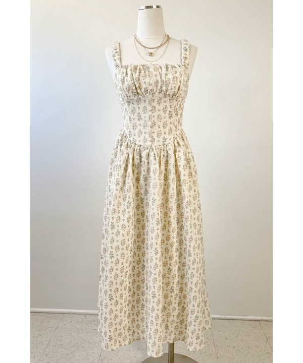 Sleeveless Floral Midi Dress