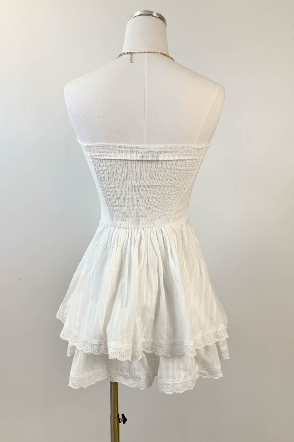 Mini Ruffled Strapless Dress