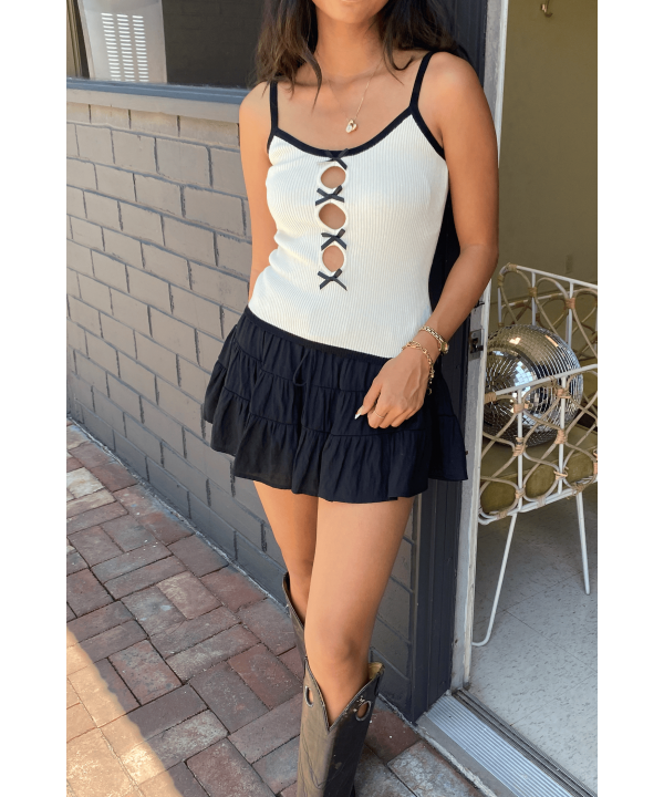 Keyhole Knit Cami Top