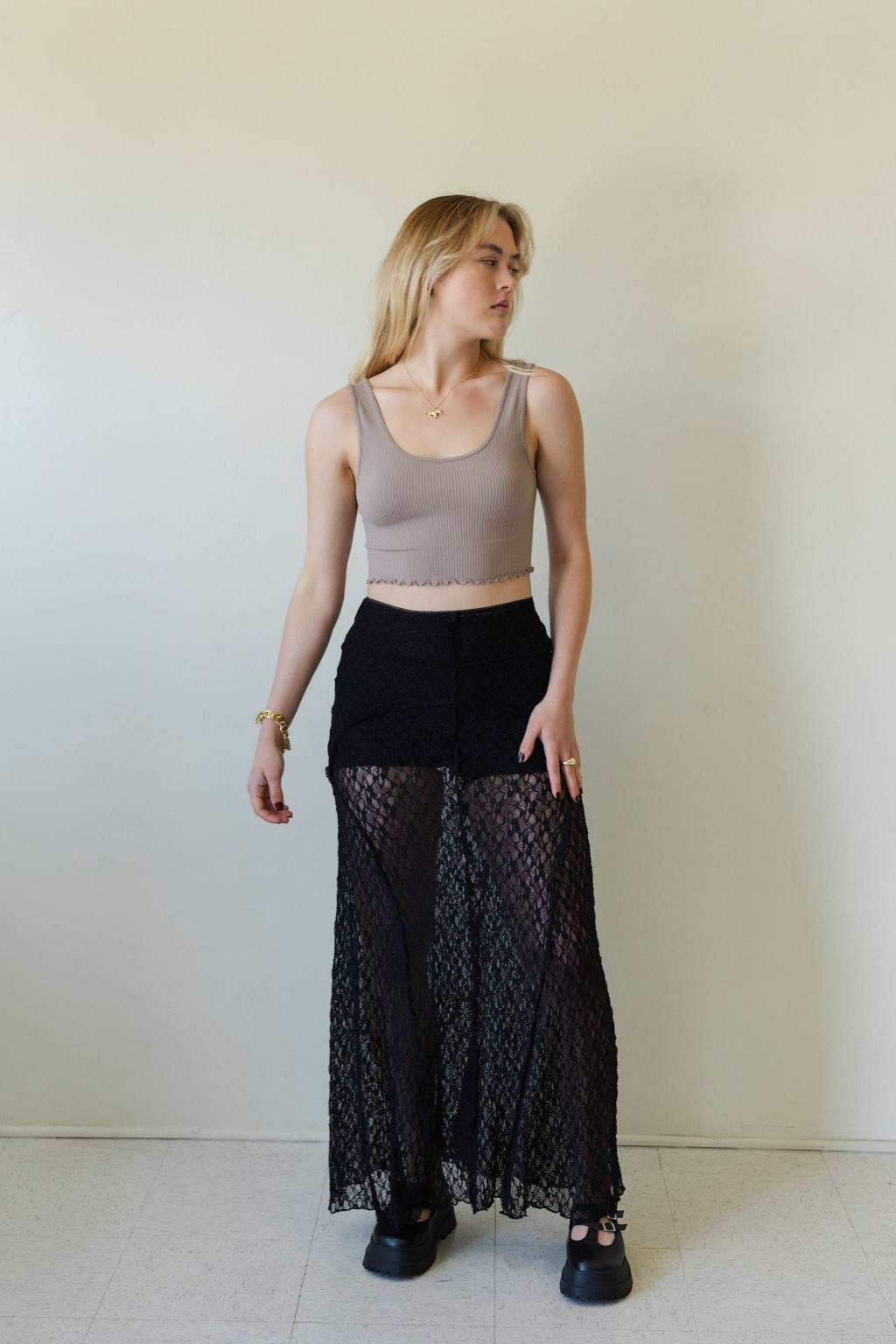 Lettuce Leaf Hem Brami Top