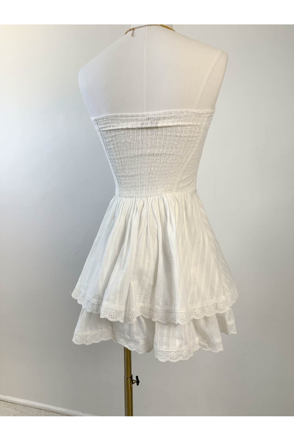 Mini Ruffled Strapless Dress