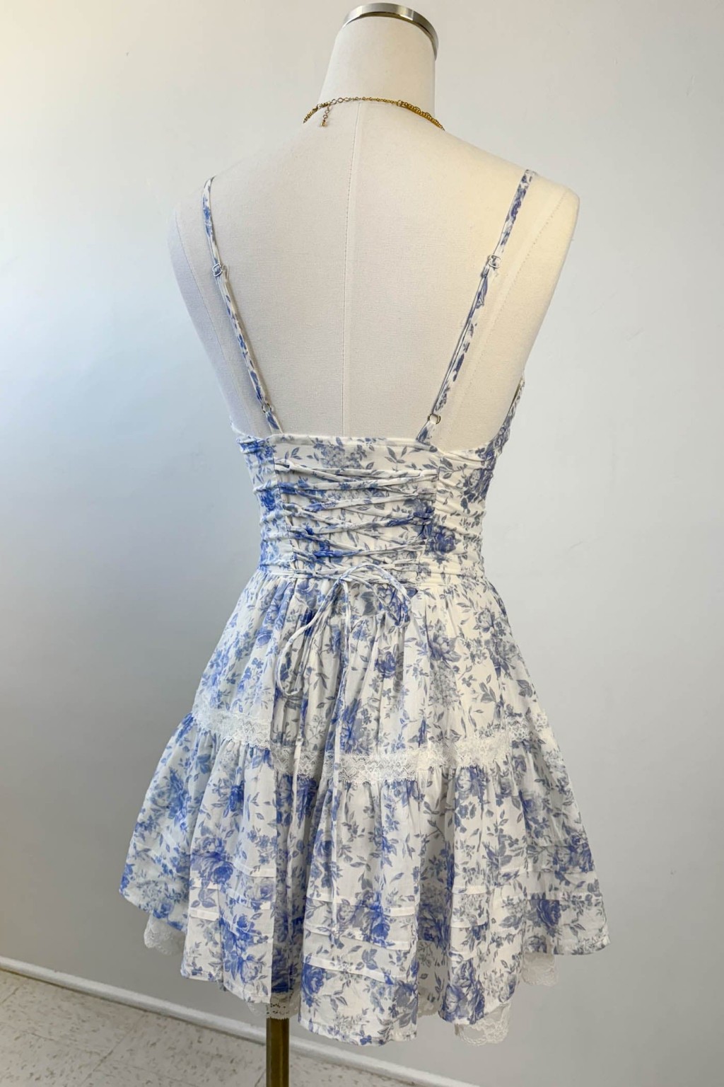 Layered Floral Mini Dress