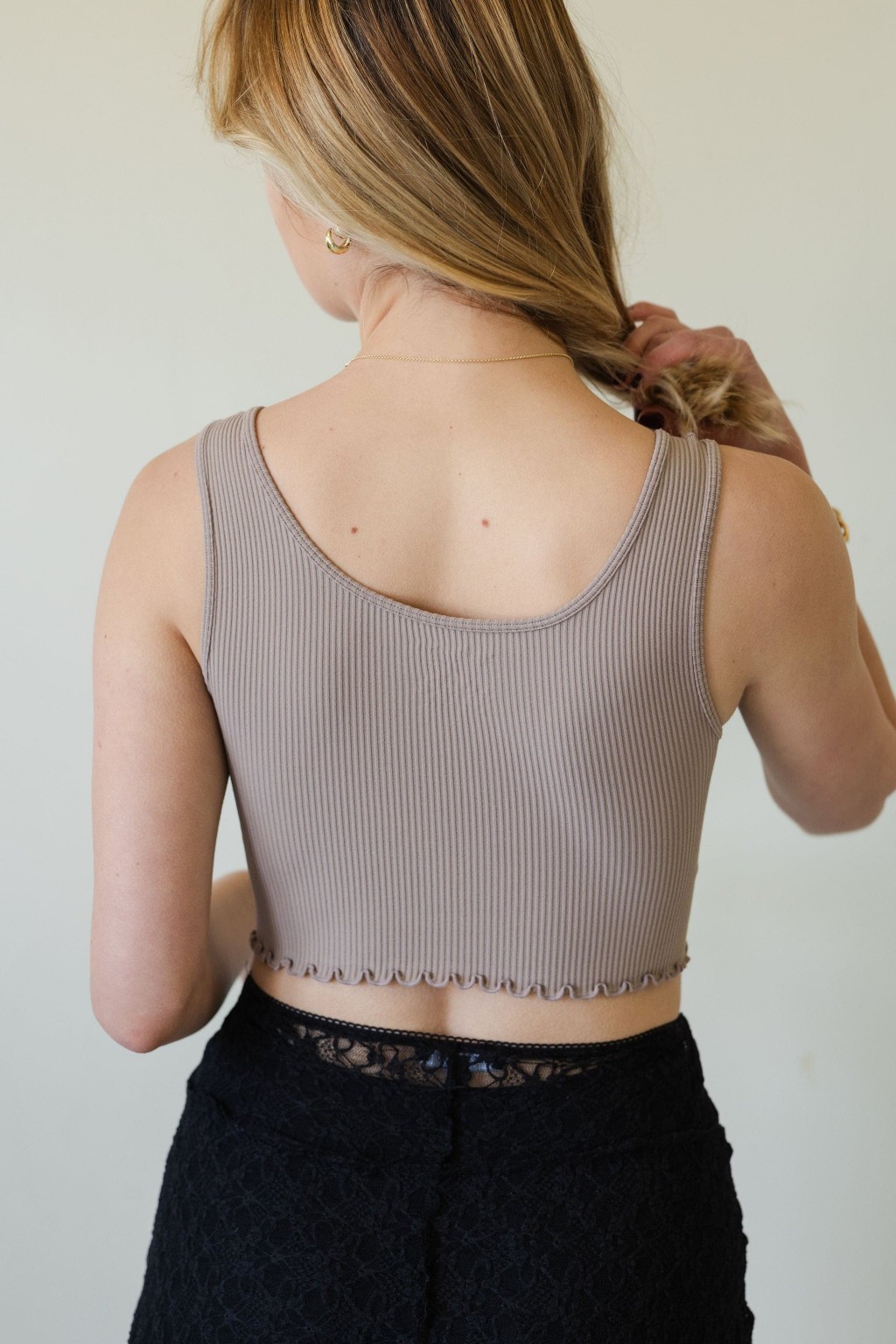 Lettuce Leaf Hem Brami Top